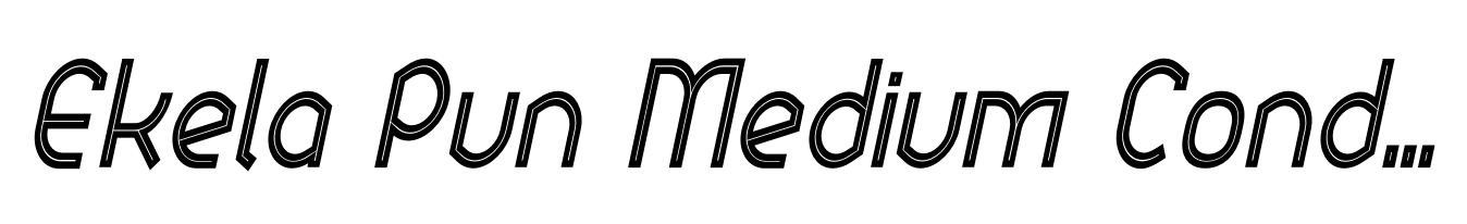 Ekela Pun Medium Condensed Italic